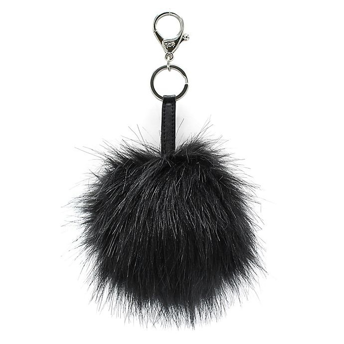 slide 1 of 1, Itzy Ritzy Charm Key Ring Pouf - Black, 1 ct