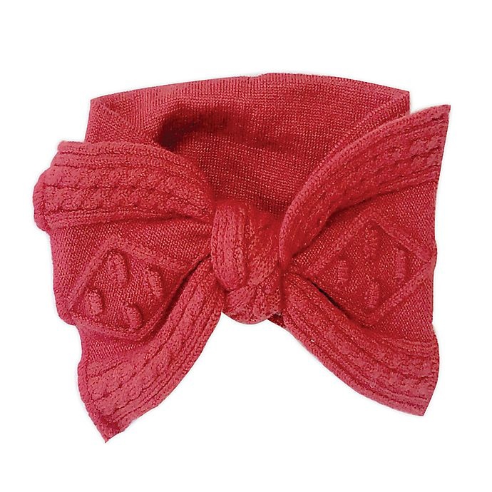 slide 1 of 1, NYGB Newborn Large Bow Headband - Red, 1 ct