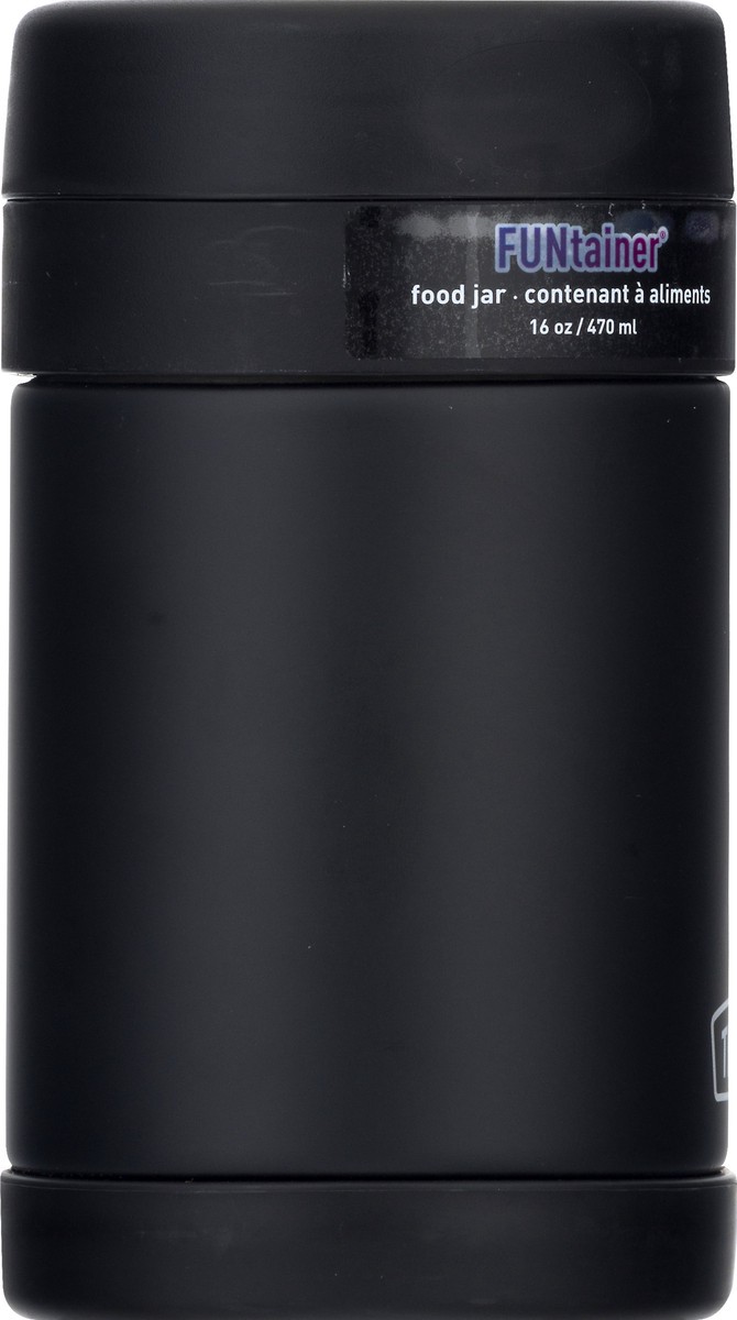 slide 7 of 9, Thermos Funtainer Stainless Steel Food Jar Matte Black, 16 oz