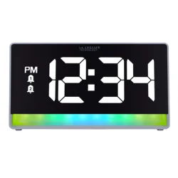 LA CROSSE Digital Alarm Clock - Color Shift Light