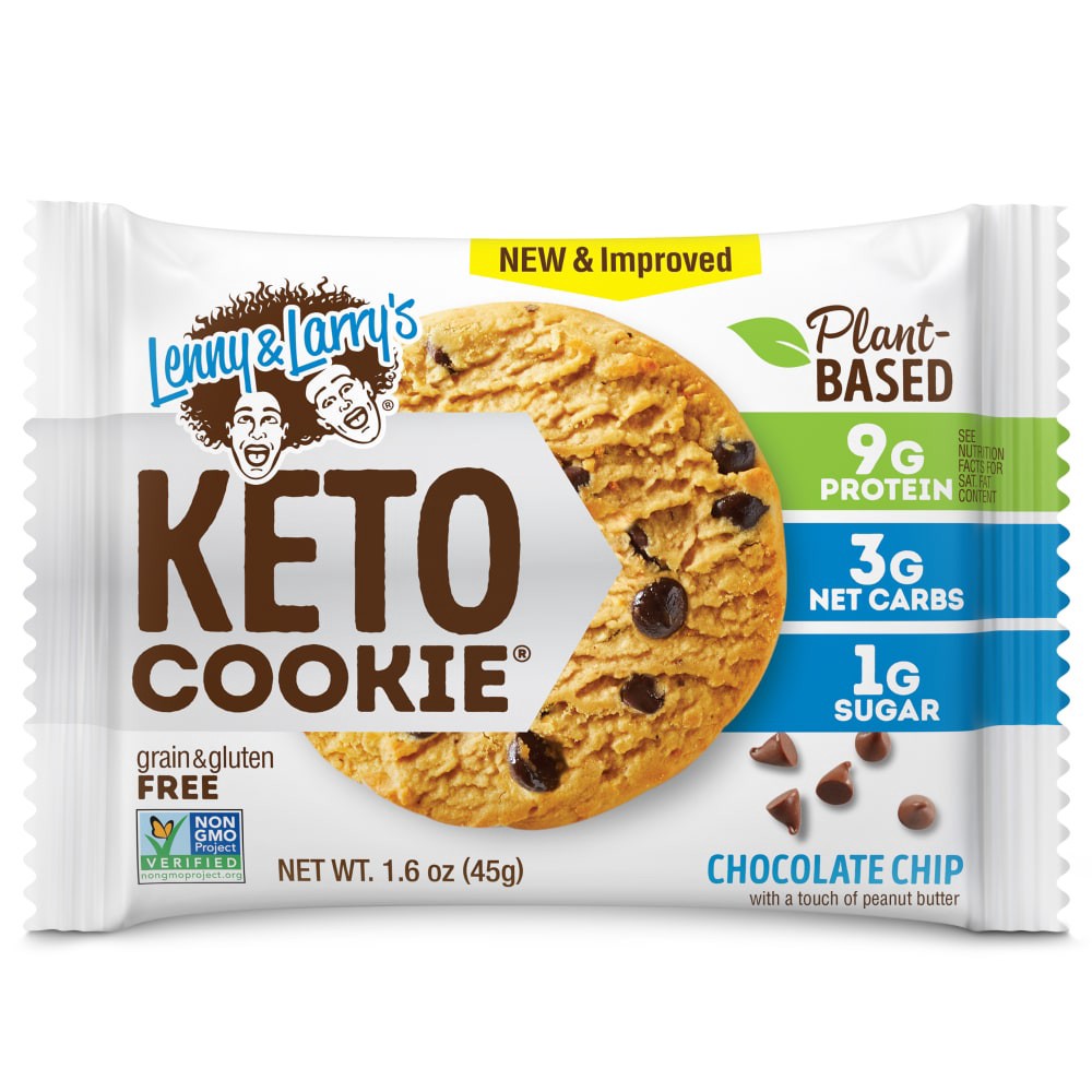 slide 1 of 2, Lenny & Larry's Chocolate Chip Keto Cookie, 1.6 oz