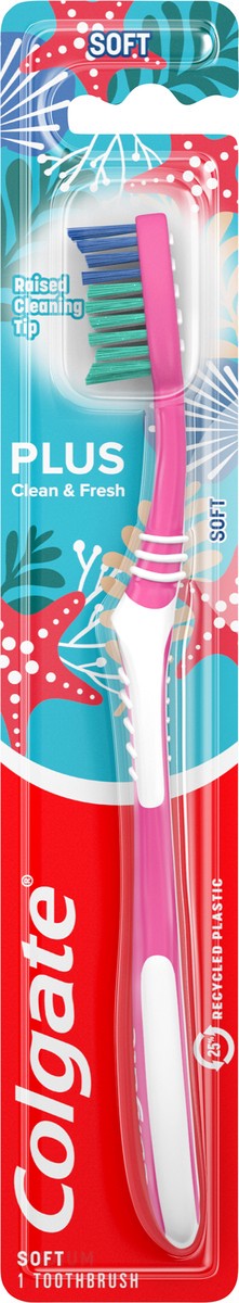 slide 4 of 7, Colgate Plus Soft Toothbrush, 1 ct