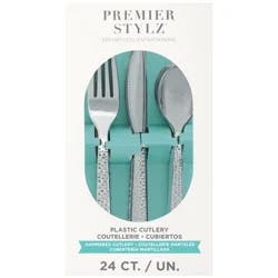 Unique Hammered Silver Asst Cutlery