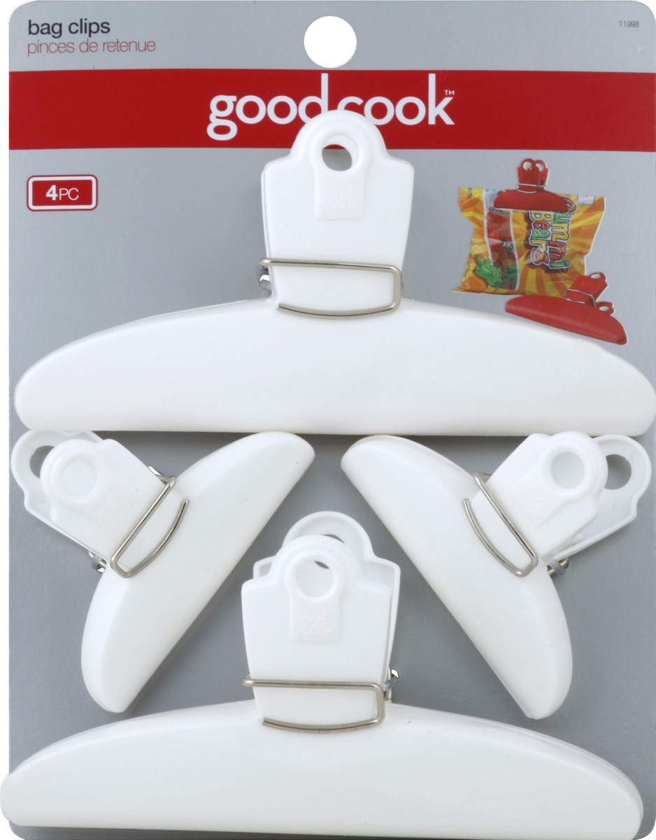 slide 1 of 3, Good Cook Bag Clips, 4 ct
