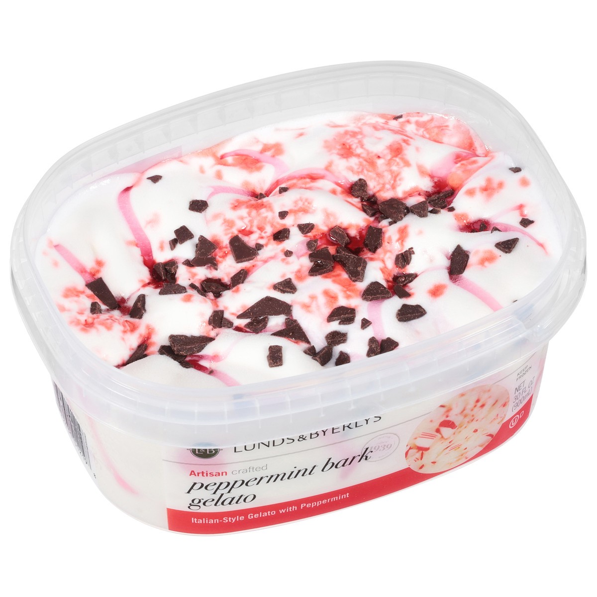 slide 3 of 4, Lunds & Byerlys Peppermint Bark Gelato 30 fl oz, 30 fl oz