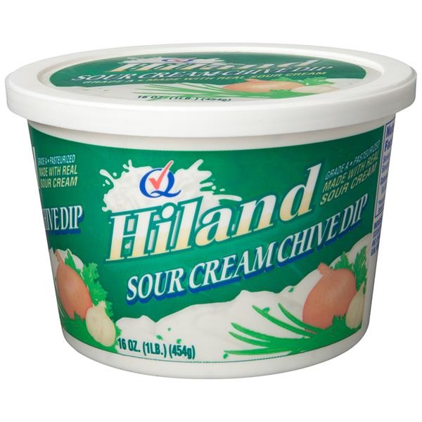 slide 1 of 1, Hiland Dairy Sour Cream Chive Dip, 16 oz