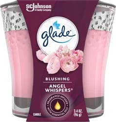 Glade Angel Whispers Blushing Candle 3.4 oz