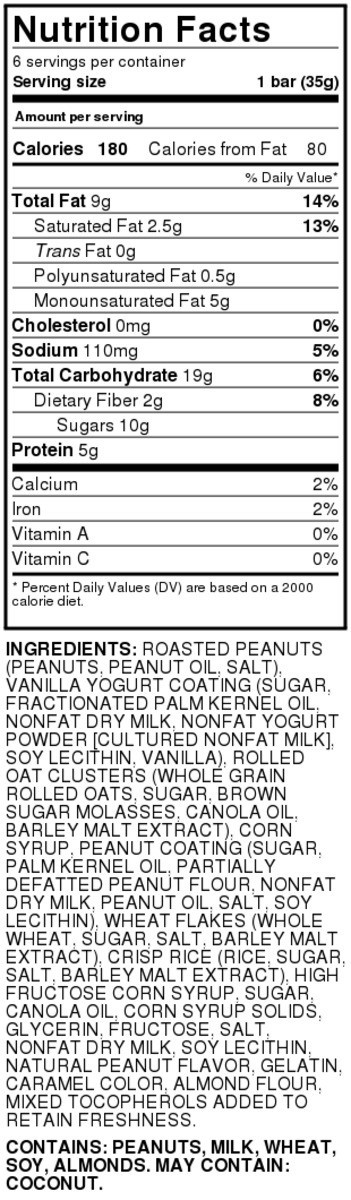 slide 4 of 9, Food Club Peanut Sweet & Salty Chewy Granola Bars, 6 ct; 7.4 oz