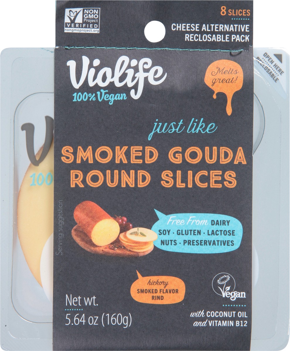 slide 6 of 9, Violife Vegan Just Like Smoked Gouda Round Cheese, 1 ct