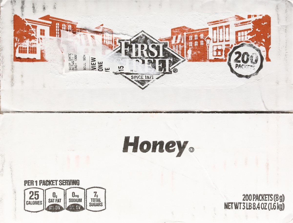 slide 13 of 13, Cb02 First Street Honey Packets (BULK), 200 ct