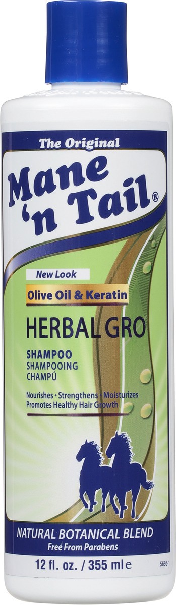 slide 8 of 10, Mane 'n Tail The Original Olive Oil & Keratin Herbal Gro Shampoo 12 fl oz, 12 fl oz