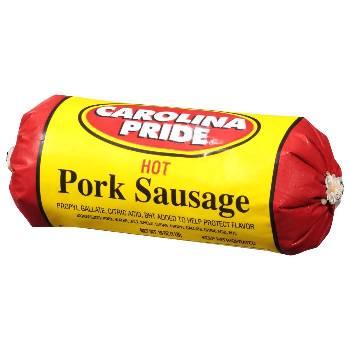 slide 8 of 9, Carolina Pride Hot Pork Sausage 16 oz, 16 oz