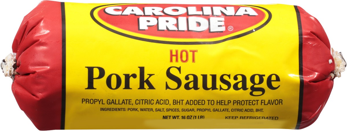 slide 6 of 9, Carolina Pride Hot Pork Sausage 16 oz, 16 oz