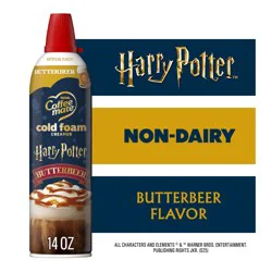 Coffee mate Harry Potter Butterbeer Flavored Cold Foam Creamer, Gluten Free Creamer