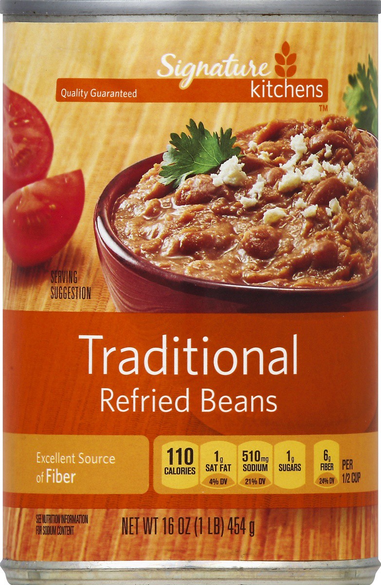 slide 2 of 2, Signature Select Refried Beans 16 oz, 16 oz