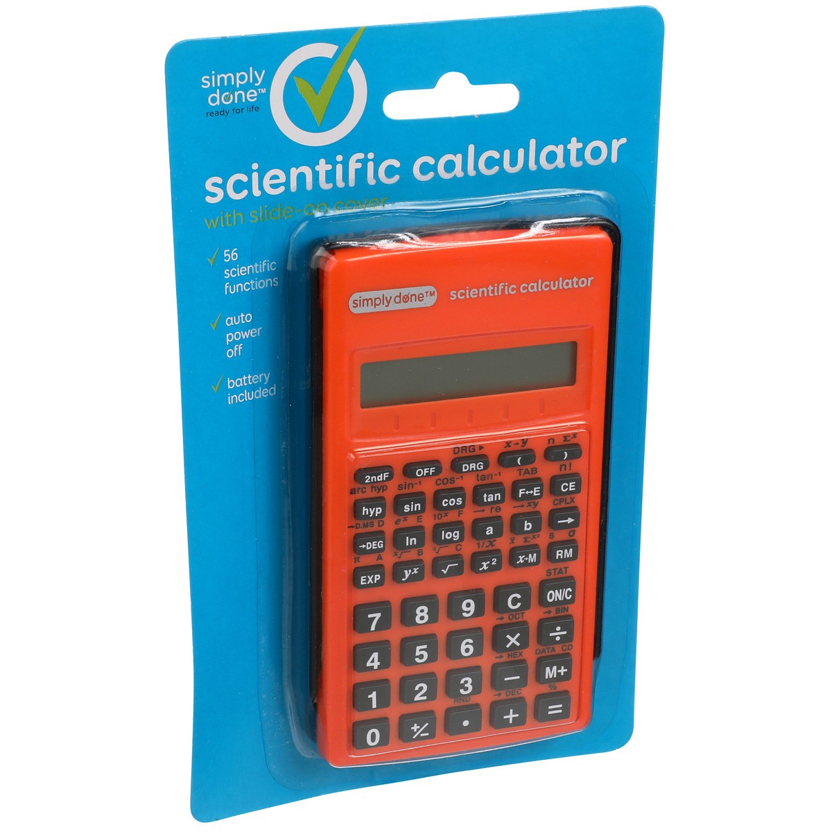 slide 7 of 8, Simply Done Scientific Calculator With Slide-On Cover, 1 ct