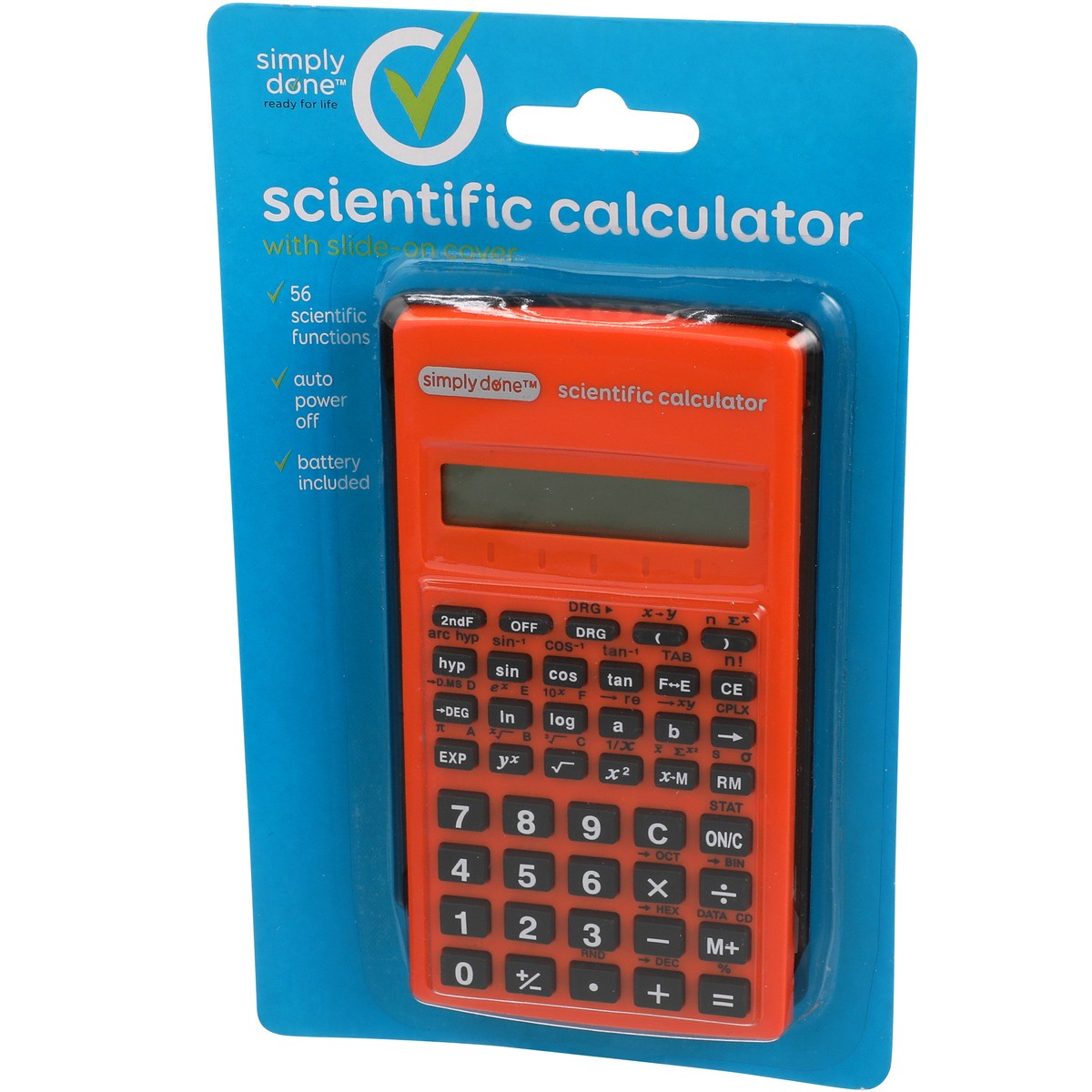 slide 8 of 8, Simply Done Scientific Calculator With Slide-On Cover, 1 ct