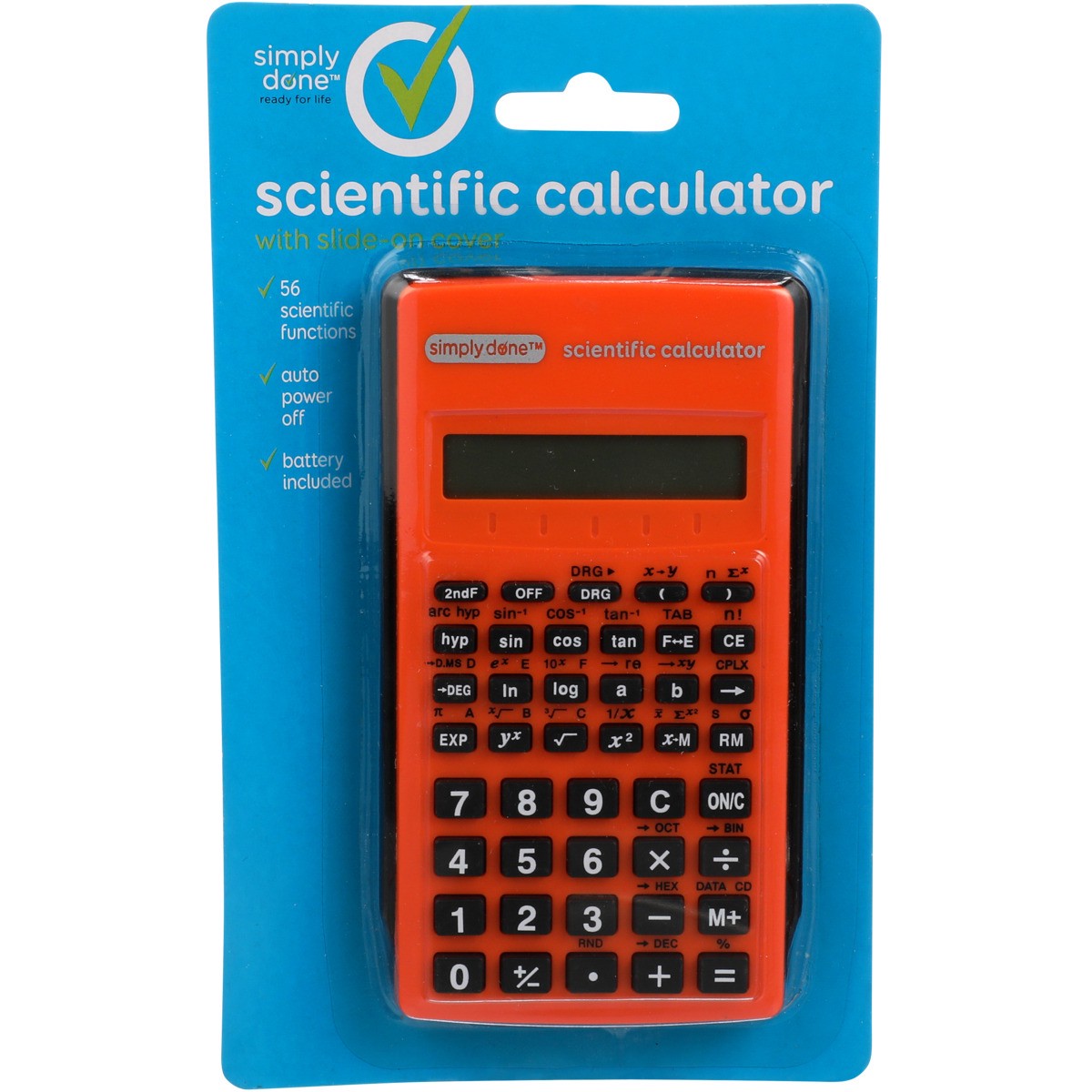 slide 5 of 8, Simply Done Scientific Calculator With Slide-On Cover, 1 ct