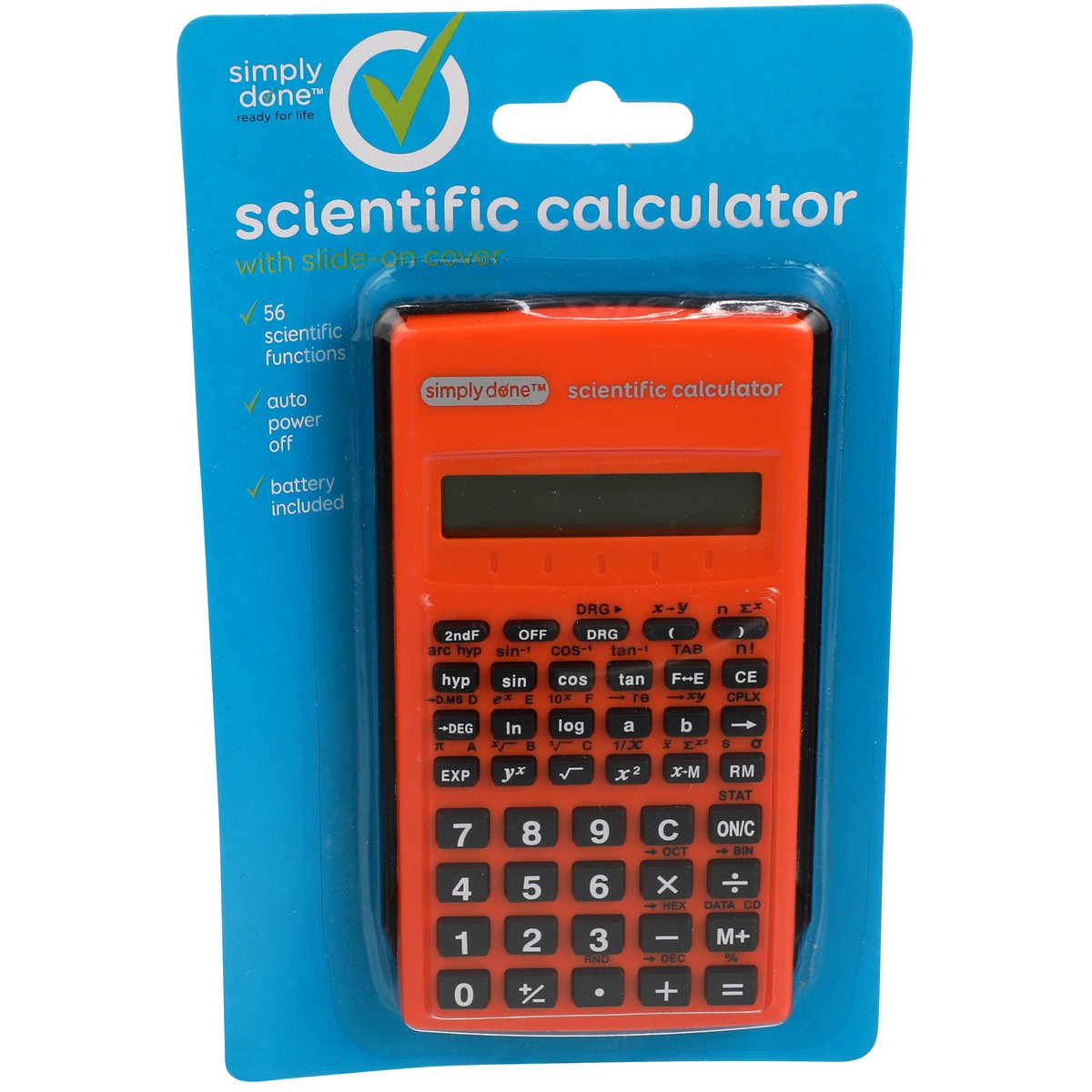 slide 1 of 8, Simply Done Scientific Calculator With Slide-On Cover, 1 ct