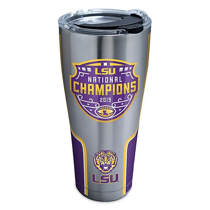 slide 1 of 2, NCAA Tervis Louisiana State University 2019 National Champs Stainless Steel Tumbler with Lid, 30 oz