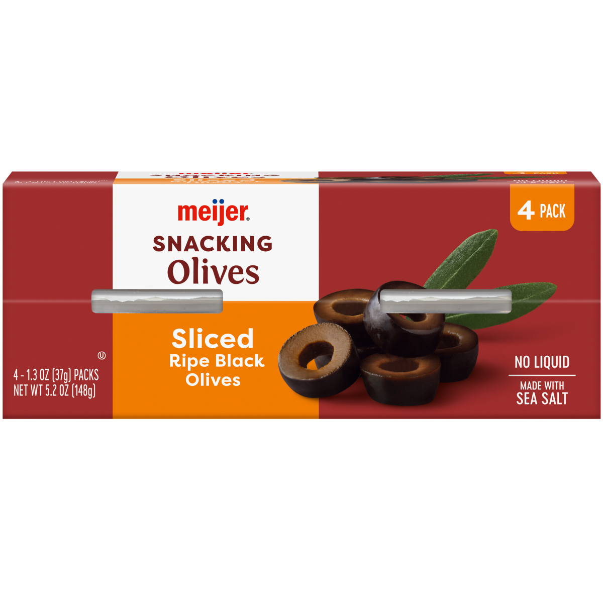 slide 1 of 13, Meijer Snacking Olives Ripe Sliced 5.2Oz, 5.2 oz