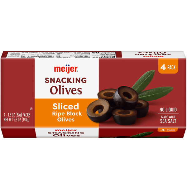 slide 8 of 13, Meijer Snacking Olives Ripe Sliced 5.2Oz, 5.2 oz