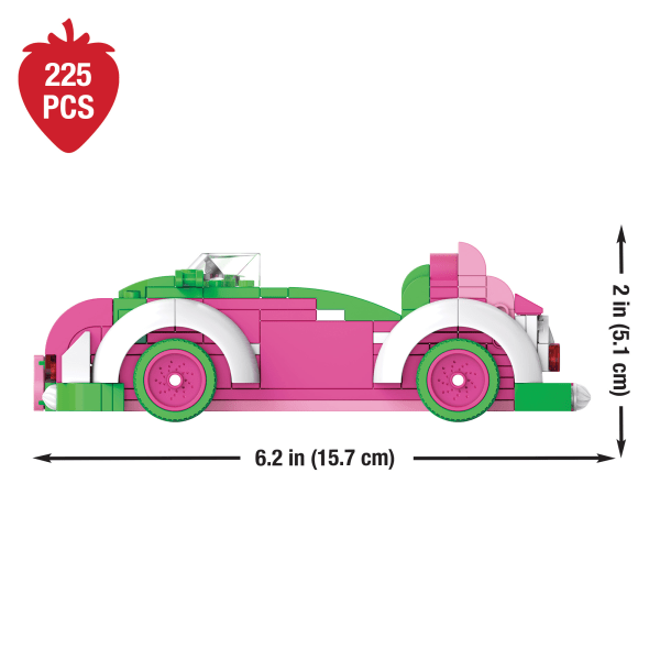 slide 4 of 10, Brickcraft Strawberry Shortcake Berry Cruiser Building Kit, Multicolor, Kit Of 362 Pieces, 1 ct