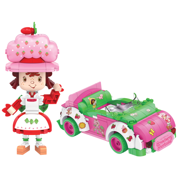 slide 5 of 10, Brickcraft Strawberry Shortcake Berry Cruiser Building Kit, Multicolor, Kit Of 362 Pieces, 1 ct