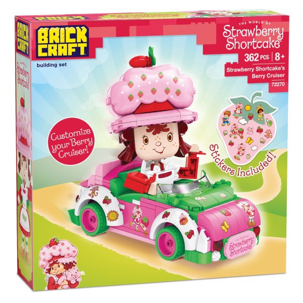 slide 2 of 10, Brickcraft Strawberry Shortcake Berry Cruiser Building Kit, Multicolor, Kit Of 362 Pieces, 1 ct