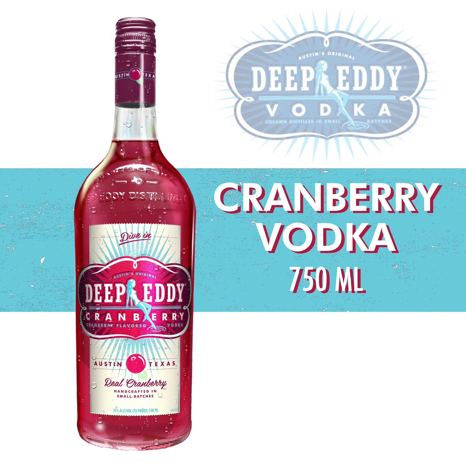 slide 2 of 3, Deep Eddy Cranberry Vodka, 750 ml