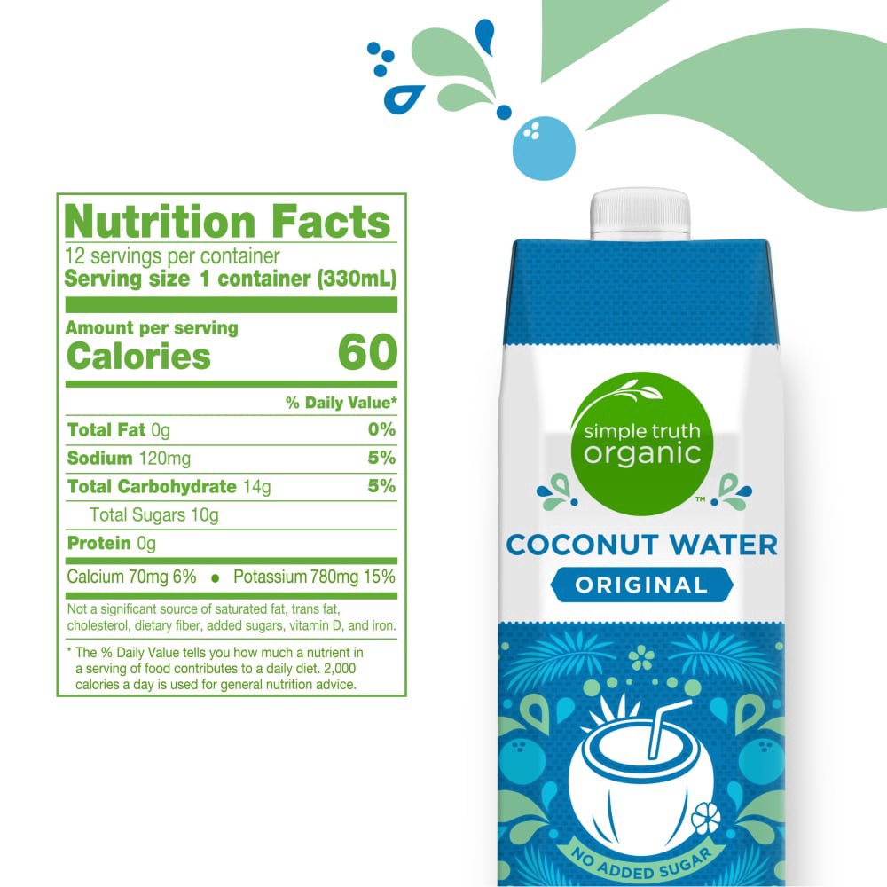 slide 3 of 3, Simple Truth Organic Coconut Water - 12 ct; 12 fl oz, 12 ct; 12 fl oz