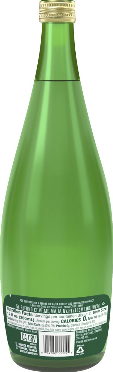 slide 3 of 8, Perrier Sparkling Water Glass Bottle - 25.3 oz, 25.3 oz