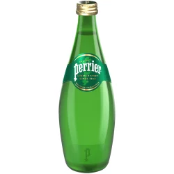 Perrier Carbonated Mineral Water Glass