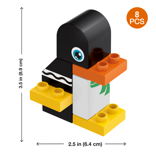 slide 5 of 6, Brickcraft Crayola Blizzard Blast Penguin Building Set, Multicolor, Set Of 8 Pieces, 1 ct