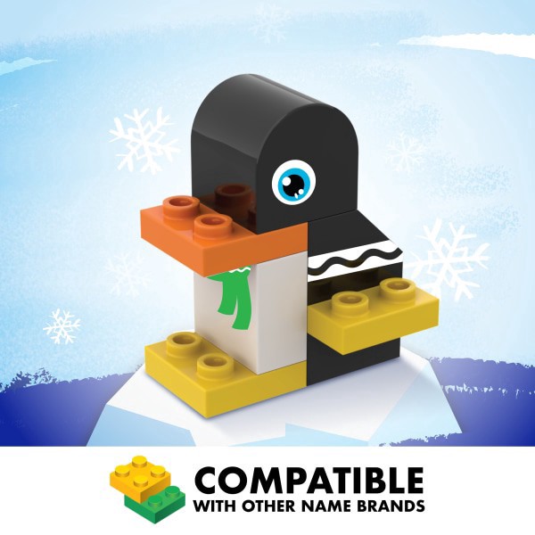 slide 2 of 6, Brickcraft Crayola Blizzard Blast Penguin Building Set, Multicolor, Set Of 8 Pieces, 1 ct