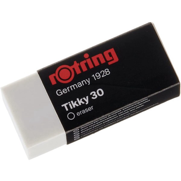 slide 4 of 4, Rotring Tikky 30 Eraser, White, 2 Pack, 1 ct