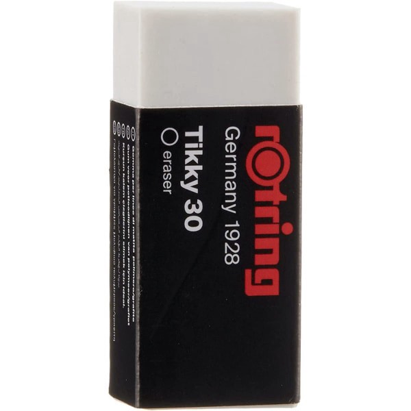 slide 3 of 4, Rotring Tikky 30 Eraser, White, 2 Pack, 1 ct