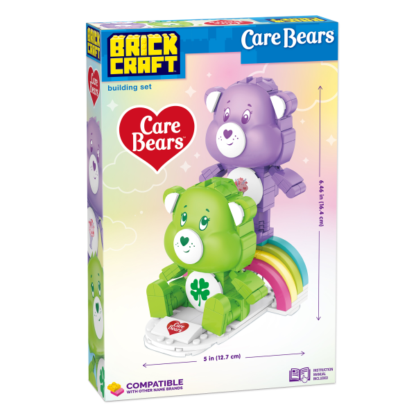 slide 7 of 7, Brickcraft Care Bears Good Luck Bear & Share Bear Building Kit, Multicolor, Kit Of 336 Pieces, 1 ct