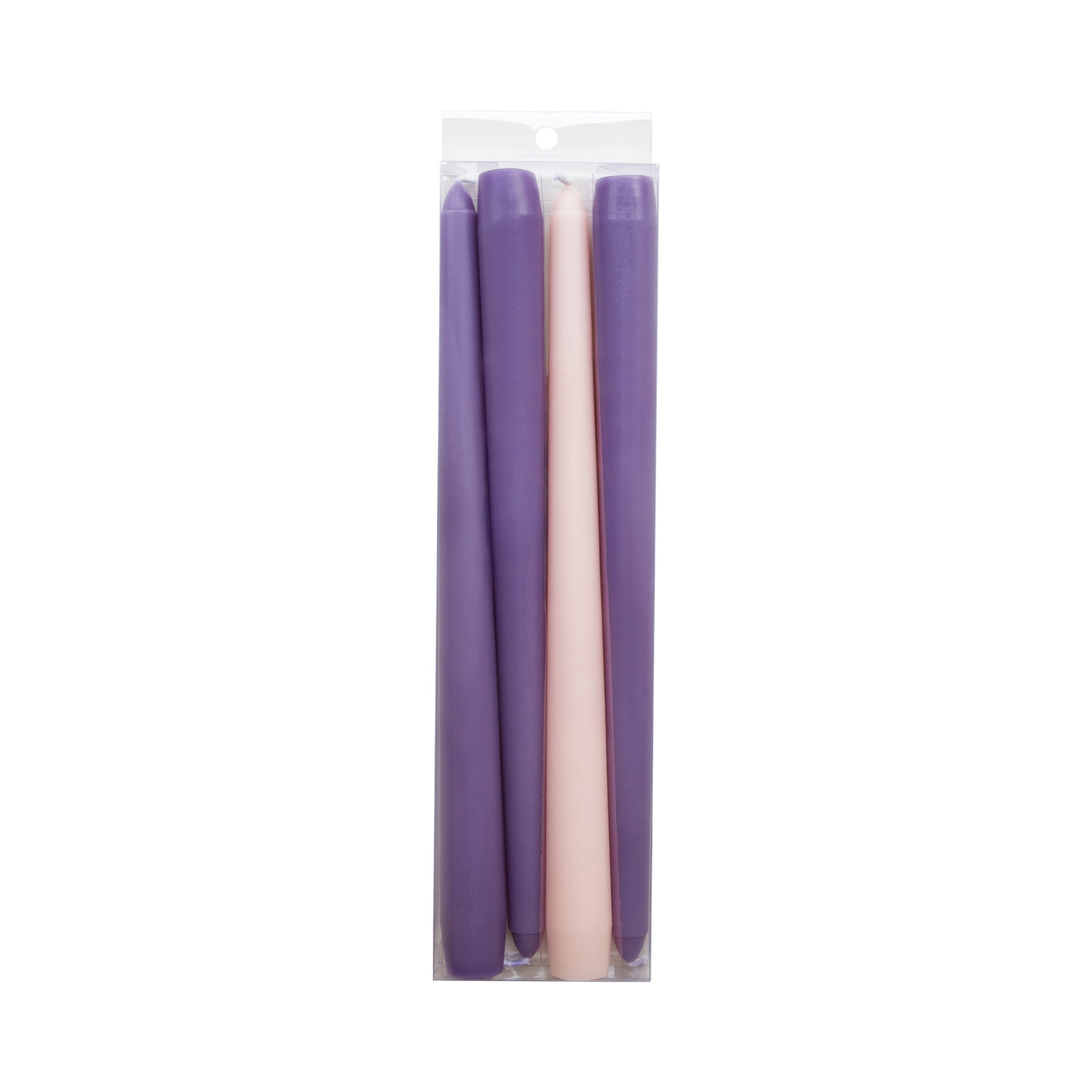 slide 3 of 4, 10" Advent Taper Candles, 4ct. By Ashland, 4 ct