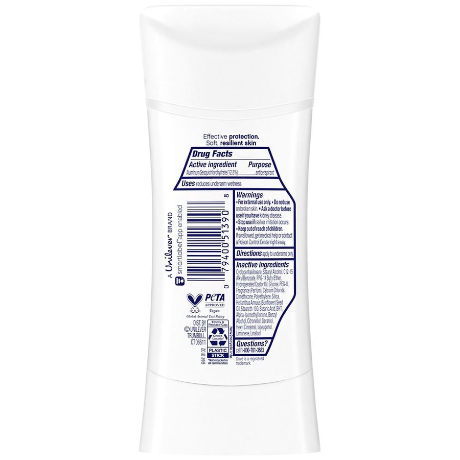 slide 3 of 4, Dove Advanced Care Antiperspirant Stick, 2.6 oz