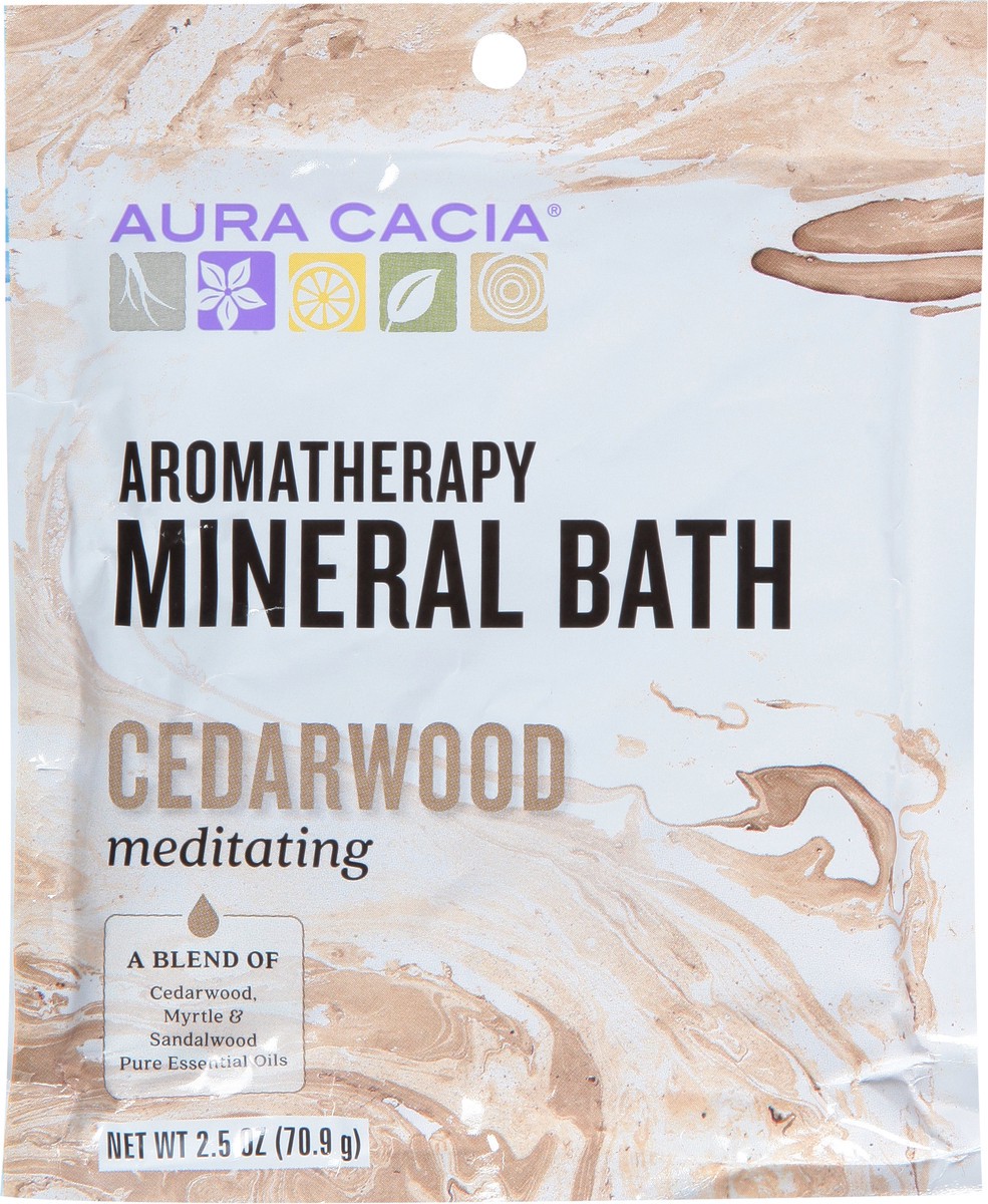 slide 3 of 9, Aura Cacia Meditating Cedarwood Aromatherapy Mineral Bath, 2.5 oz