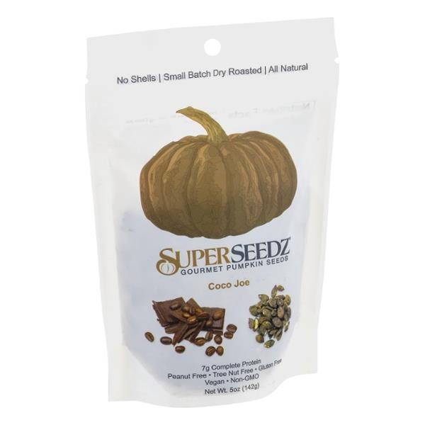 slide 1 of 2, SuperSeedz Gourmet Pumpkin Seeds Coco Joe, 5 oz