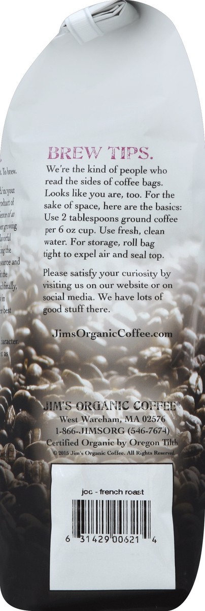 slide 2 of 5, Jim's Organic Coffee Coffee - 11 oz, 11 oz