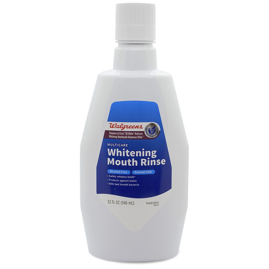 slide 1 of 1, Walgreens Whitening Mouth Rinse, 32 fl oz