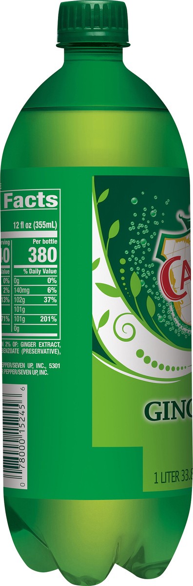 slide 7 of 7, Canada Dry Ginger Ale Soda, 1 L bottle, 33.8 fl oz