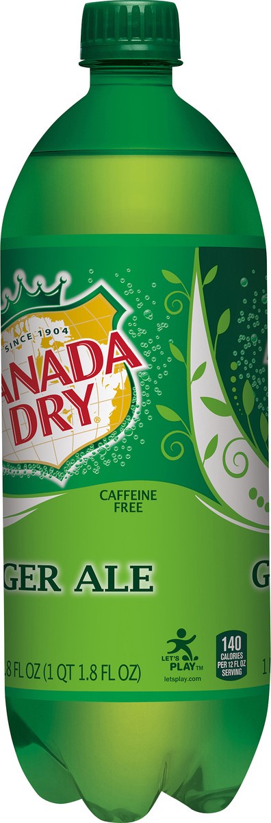 slide 4 of 7, Canada Dry Ginger Ale Soda, 1 L bottle, 33.8 fl oz