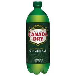 Canada Dry Ginger Ale Soda, 1 L bottle