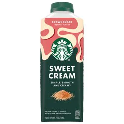 Starbucks Brown Sugar Flavored Sweet Cream Creamer, 17 fl oz