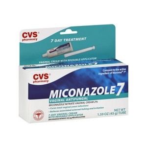 slide 1 of 1, CVS Pharmacy Miconazole Nitrate Vaginal Cream 2% Reusable Applicator, 1.59 oz