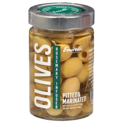 Emirelli Pitted & Marinated Rosemary Infused Olives 11.1 oz